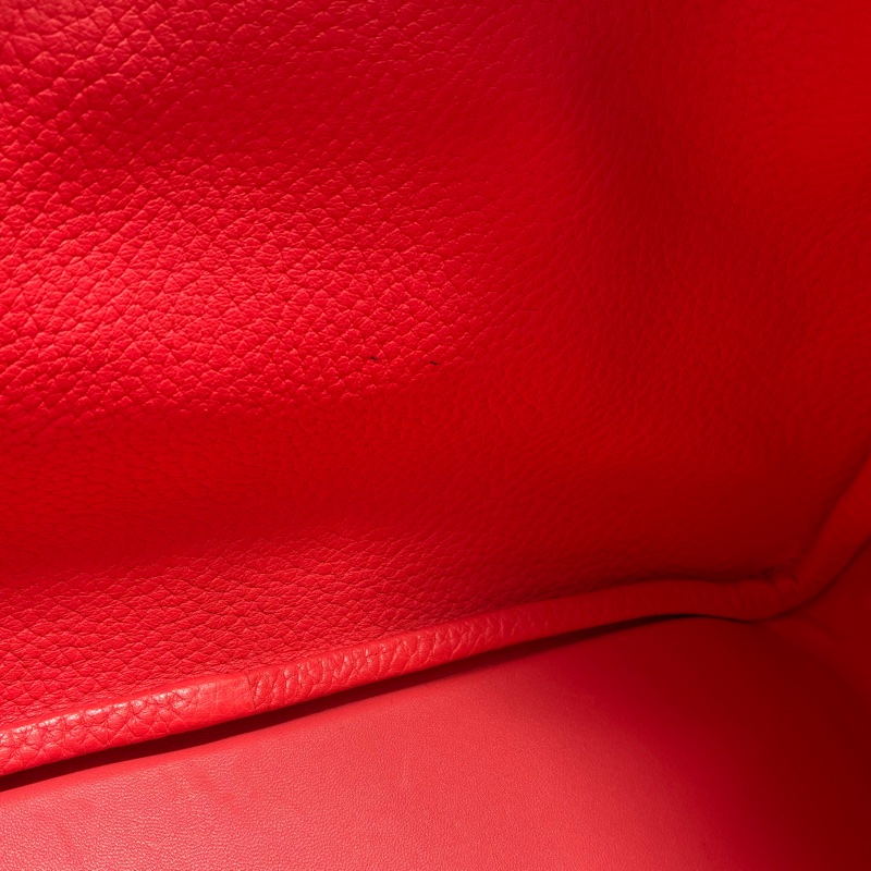 Hermes 橘紅Lindy30銀釦 🅁刻-31
