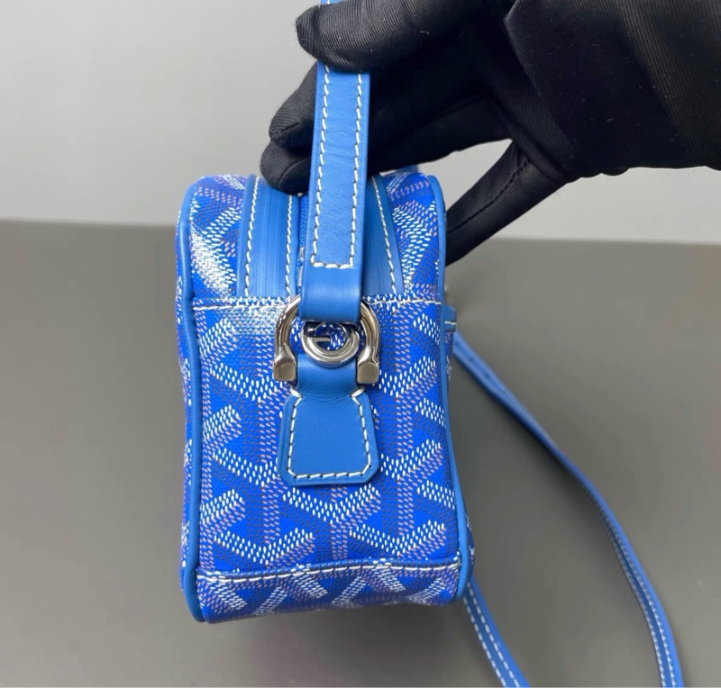 【97新 ✨ 全網最低價！】Goyard戈雅 Cap-Vert相機包 藍色老花 小號-3