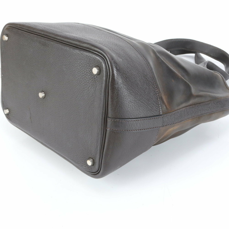 愛馬仕 Hermès F 壓印 Amazonia Picotin GM 皮革手提包/單肩包（女士）-4