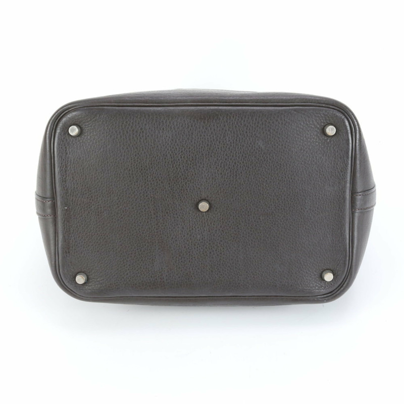 愛馬仕 Hermès F 壓印 Amazonia Picotin GM 皮革手提包/單肩包（女士）-5