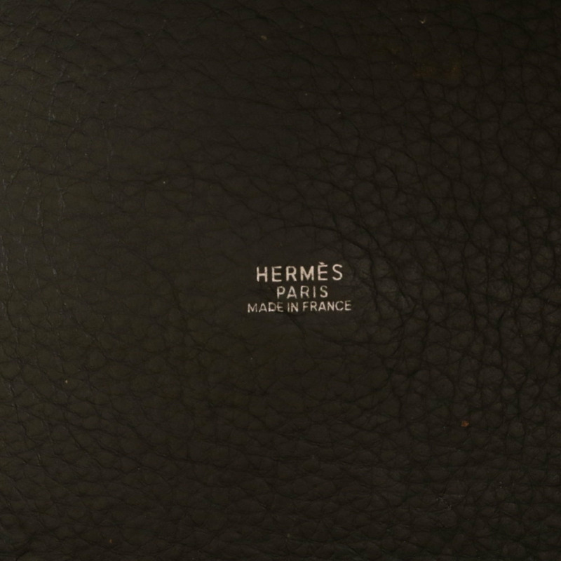 愛馬仕 Hermès F 壓印 Amazonia Picotin GM 皮革手提包/單肩包（女士）-8
