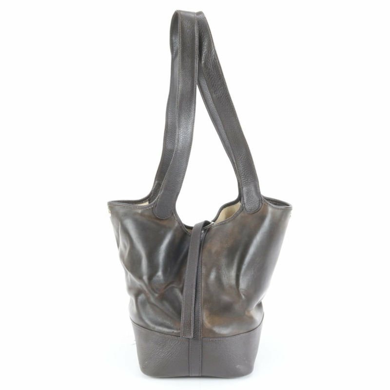 愛馬仕 Hermès F 壓印 Amazonia Picotin GM 皮革手提包/單肩包（女士）-10