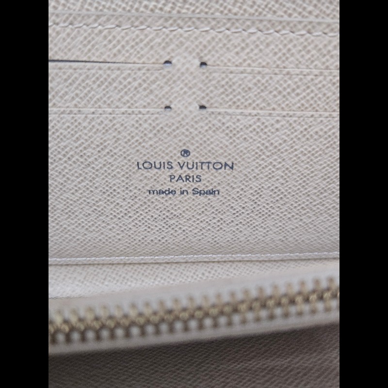 Louis Vuitton LV 路易威登 白色棋盤格拉鍊長夾-28