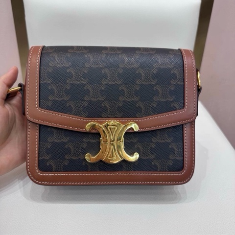 【96新 ✨ 全網最低價！】Celine teen 凱旋門老花單肩包  (購前查詢庫存❗️）