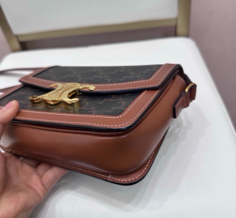 【96新 ✨ 全網最低價！】Celine teen 凱旋門老花單肩包  (購前查詢庫存❗️）-5