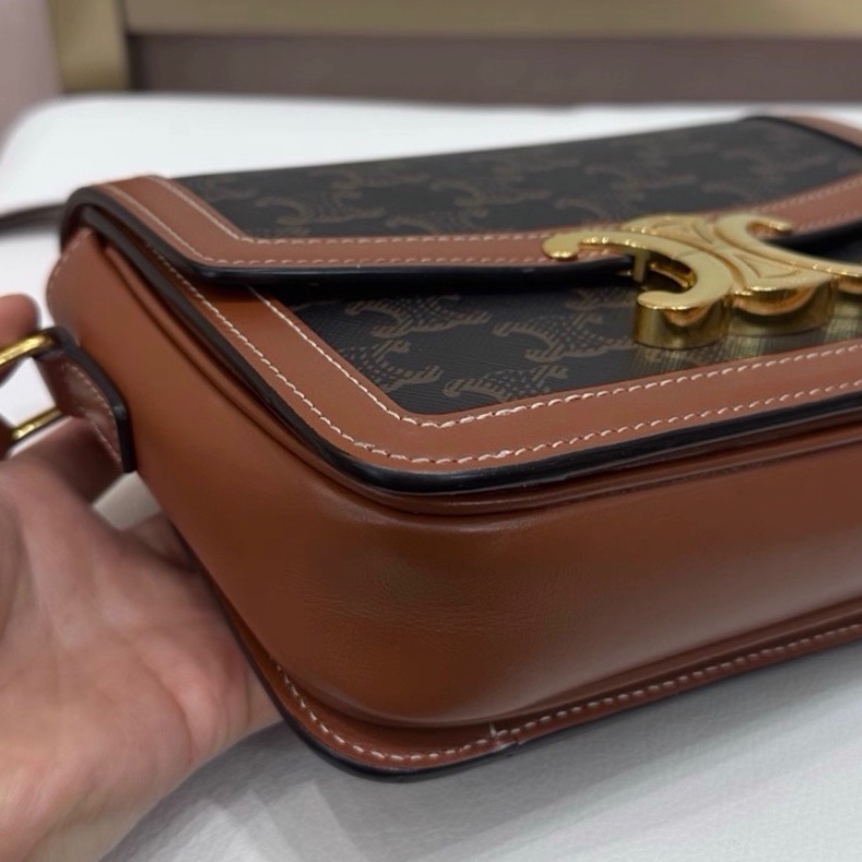 【96新 ✨ 全網最低價！】Celine teen 凱旋門老花單肩包  (購前查詢庫存❗️）-9