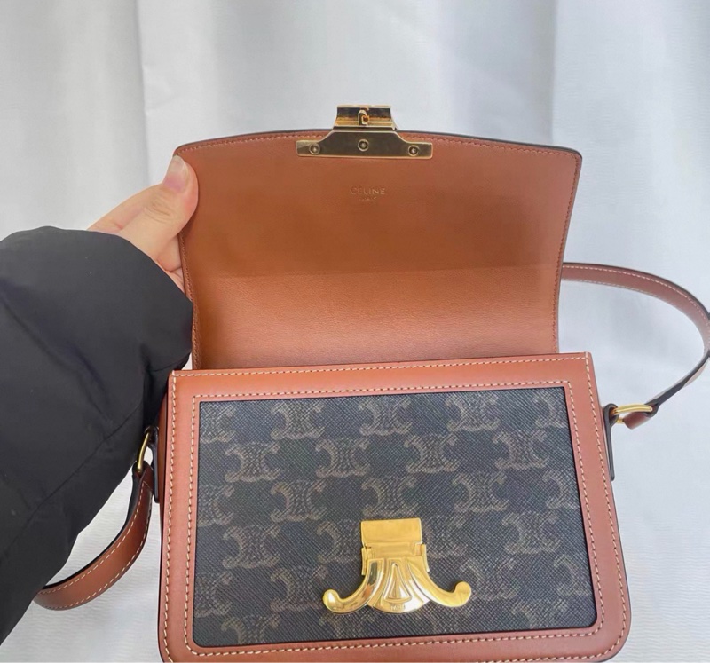 【96新 ✨ 全網最低價!】Celine teen 凱旋門老花單肩包 (購前查詢庫存❗️)-4