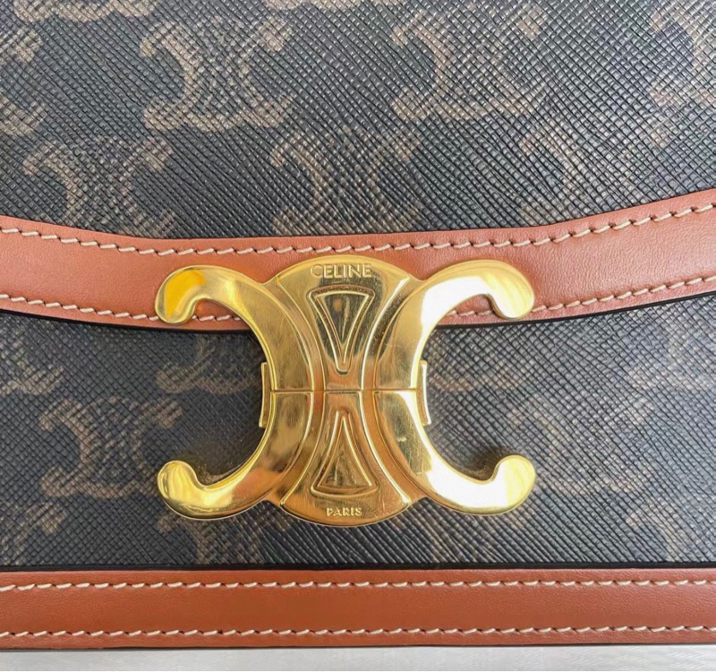 【96新 ✨ 全網最低價!】Celine teen 凱旋門老花單肩包 (購前查詢庫存❗️)-9