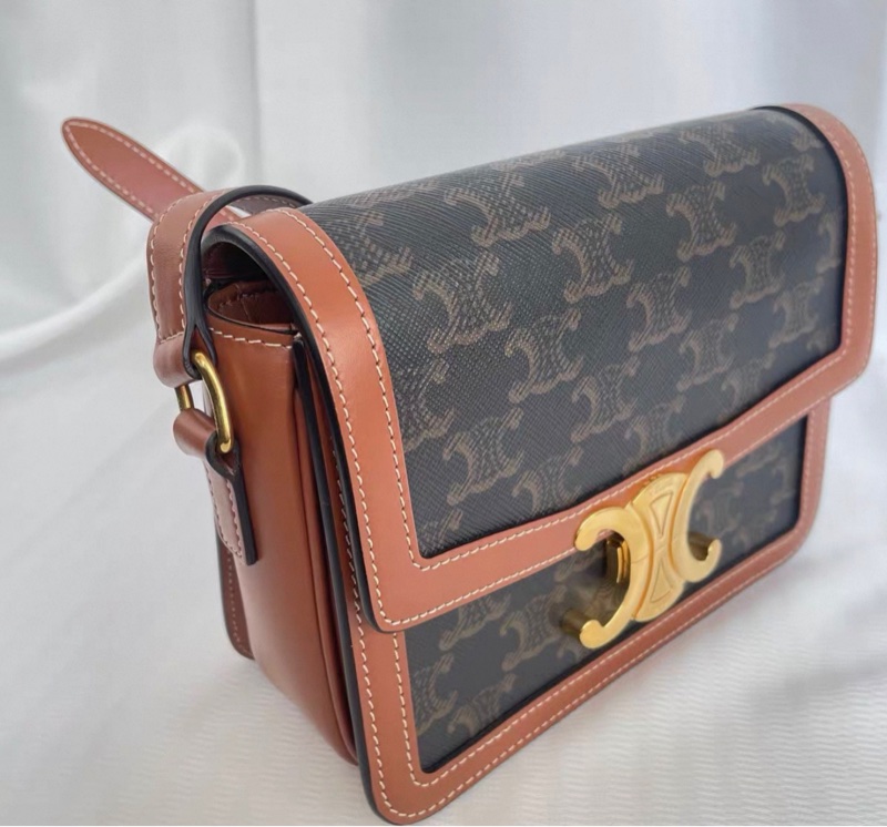 【96新 ✨ 全網最低價!】Celine teen 凱旋門老花單肩包 (購前查詢庫存❗️)-15