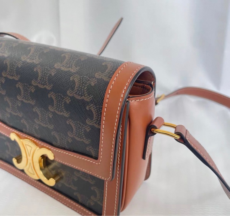 【96新 ✨ 全網最低價!】Celine teen 凱旋門老花單肩包 (購前查詢庫存❗️)-16