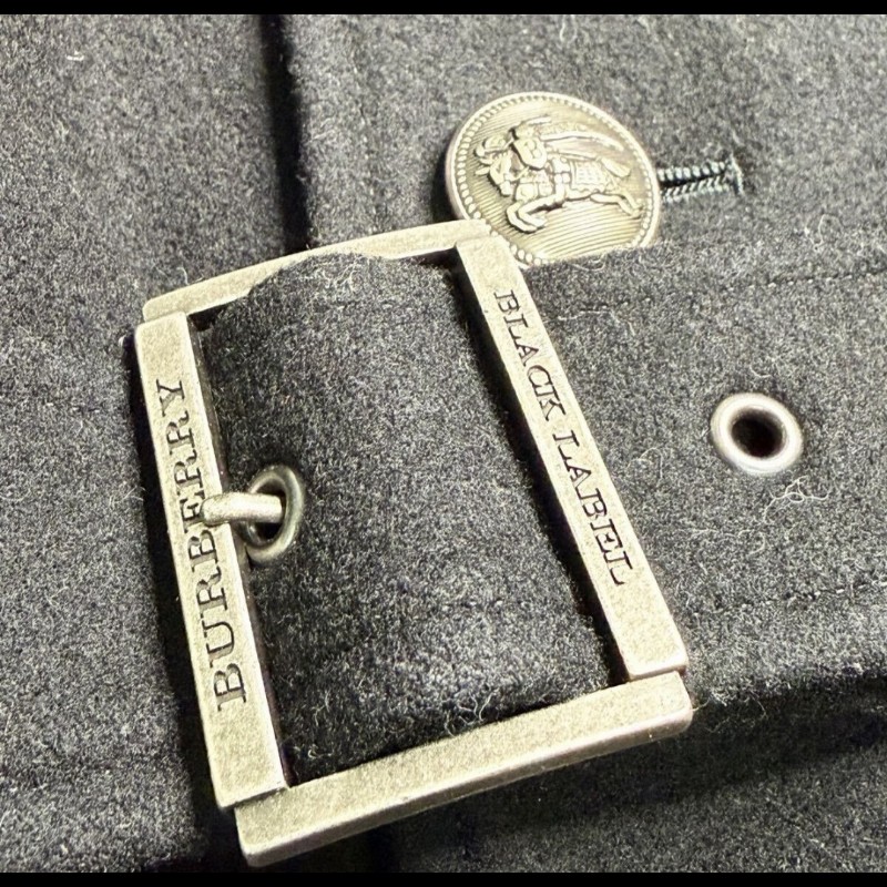 日本二手／Burberry ／時尚男神拿破崙羊毛大衣-5