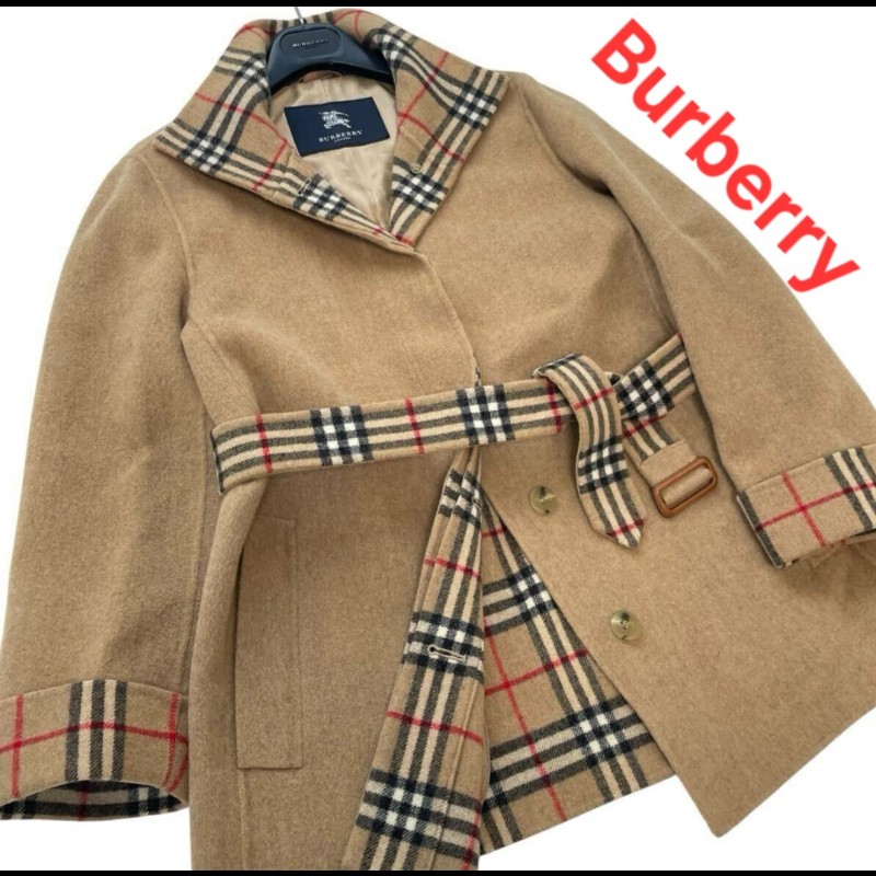 極美／Burberry／時尚女神羊絨羊毛大衣-2
