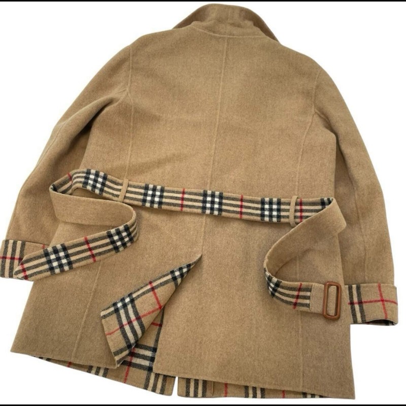 極美／Burberry／時尚女神羊絨羊毛大衣-9