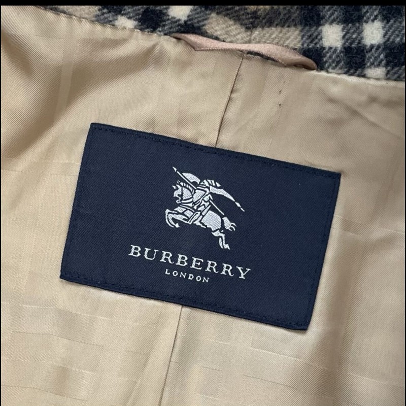 極美／Burberry／時尚女神羊絨羊毛大衣-12
