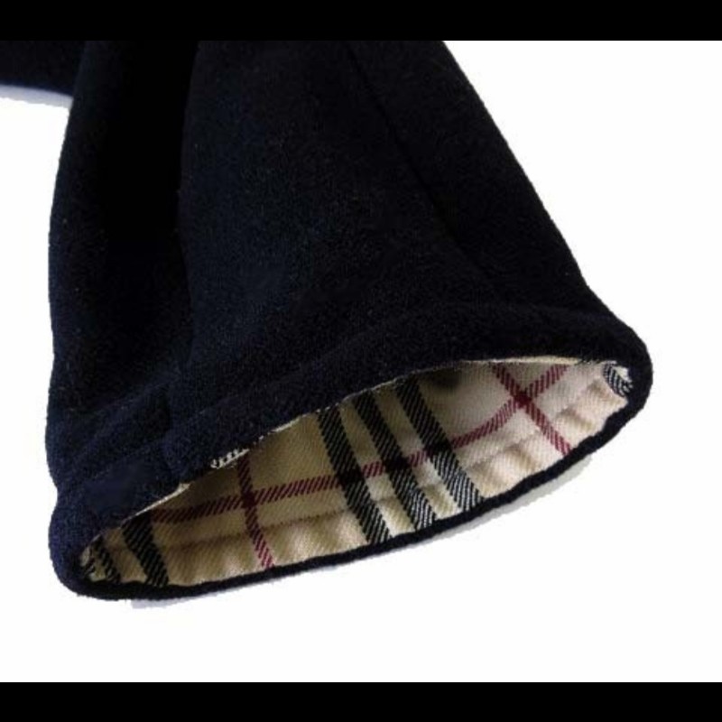 日本二手Burberry 時尚女神長款羊毛大衣／牛角扣+帽子-5