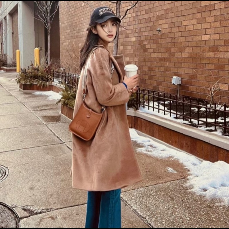 Hermes mini evelyne Bag 金棕金-0