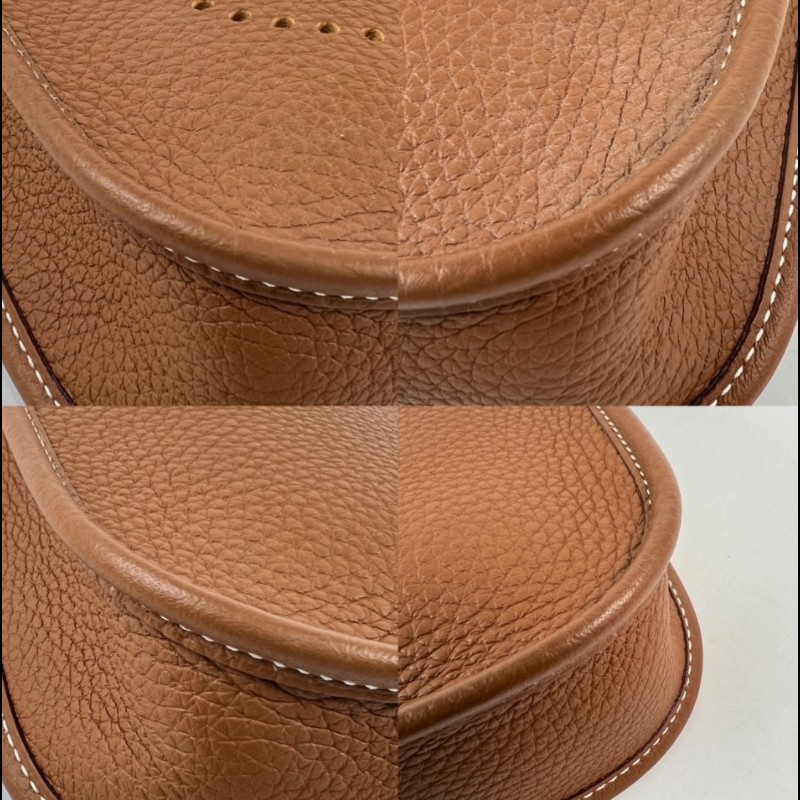 Hermes mini evelyne Bag 金棕金-8
