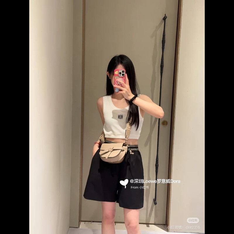 Loewe  gate mini 馬鞍包 燕麥色-1