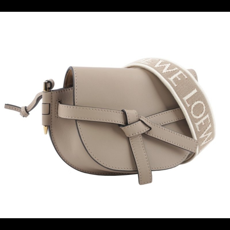 Loewe  gate mini 馬鞍包 燕麥色-5