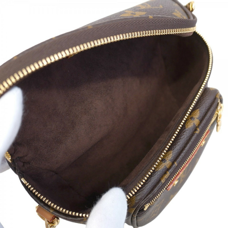 路易威登 Monogram 迷你腰包 M82335 棕色 女士單肩包-3