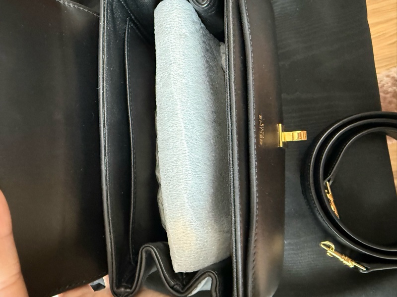 Celine 16 mini黑色手提肩背包-28