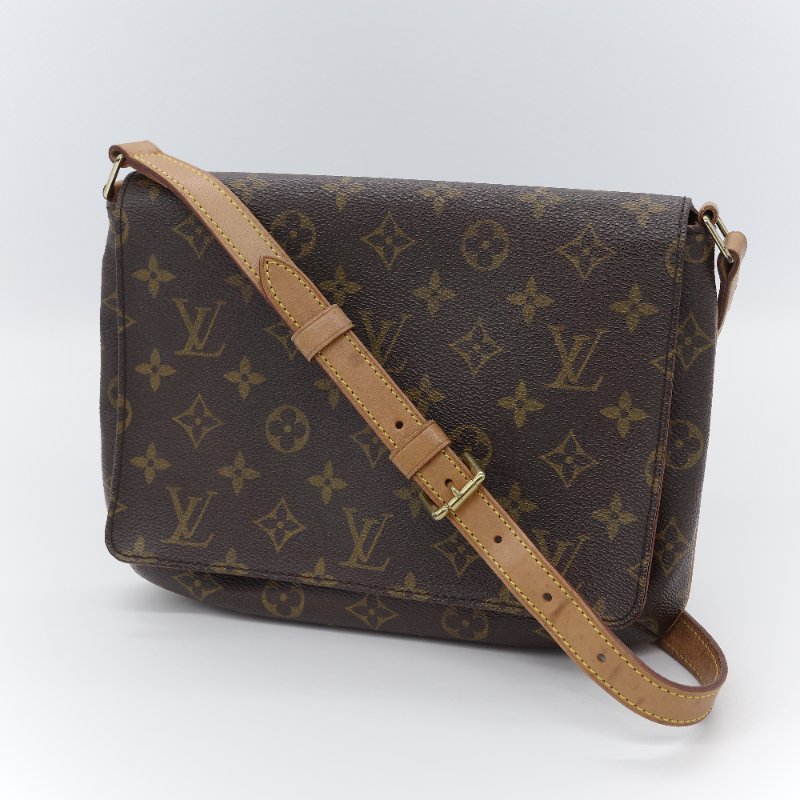 Louis Vuitton 路易威登 Musette Tango 經典老花 帆布 肩背包-1
