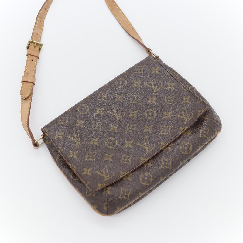 Louis Vuitton 路易威登 Musette Tango 經典老花 帆布 肩背包-4