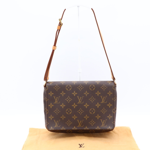 Louis Vuitton 路易威登 Musette Tango 經典老花 帆布 肩背包