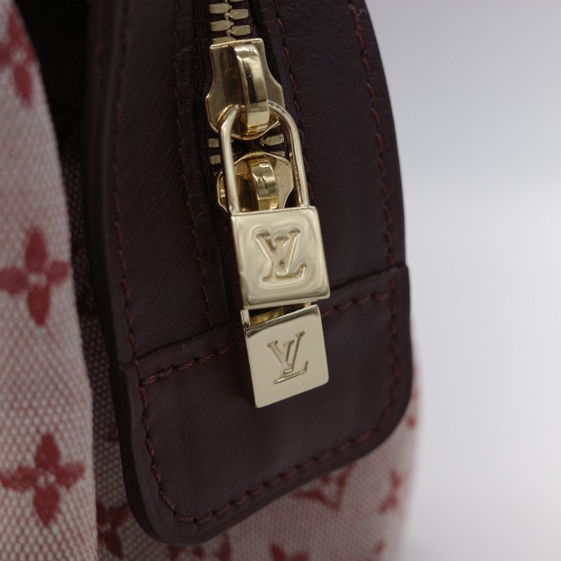 Louis Vuitton 路易威登 Josephine PM 粉紅色  單寧 老花 帆布手提包 醫生包-6