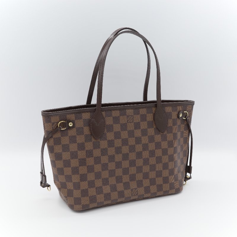 Louis Vuitton 路易威登 Neverfull PM 經典老花 帆布  肩背包 托特包-2