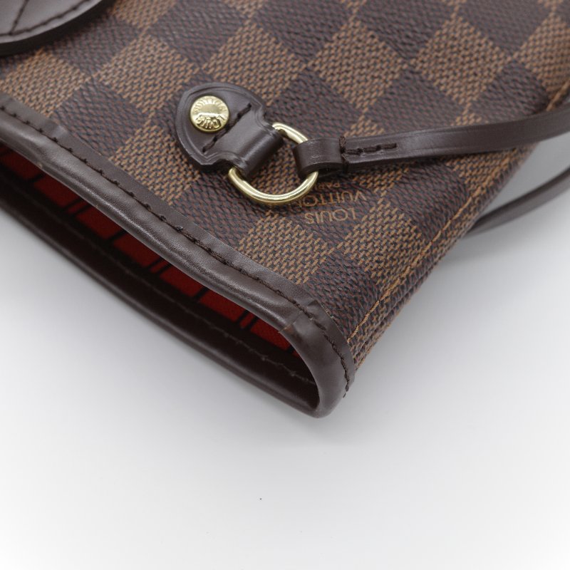 Louis Vuitton 路易威登 Neverfull PM 經典老花 帆布  肩背包 托特包-7