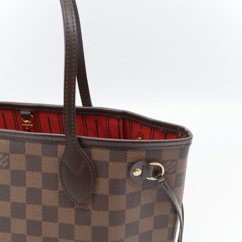 Louis Vuitton 路易威登 Neverfull PM 經典老花 帆布  肩背包 托特包-10