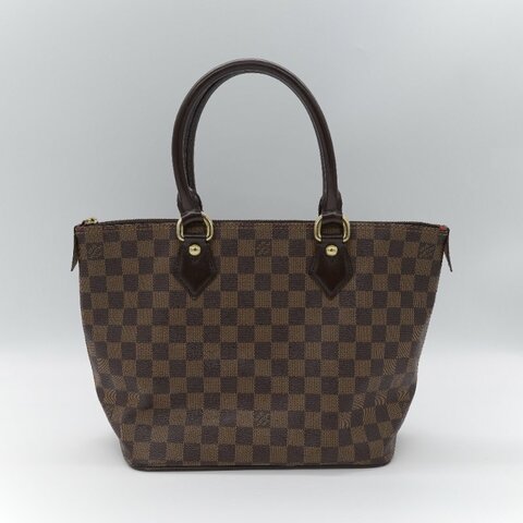 Louis Vuitton 路易威登 Saleya PM 經典 Damier Ebene 棋盤格帆布  托特包
