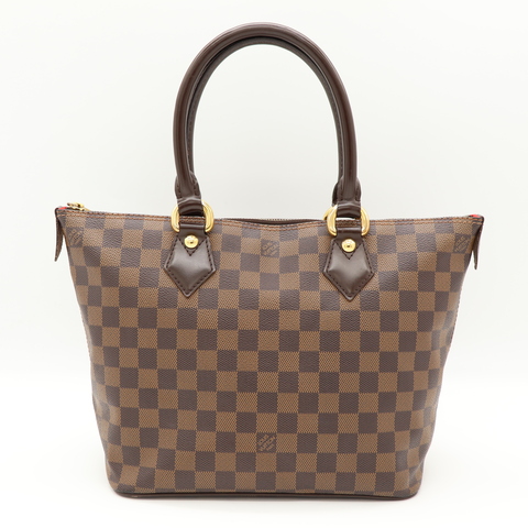 Louis Vuitton 路易威登 Saleya PM 經典 Damier Ebene 棋盤格帆布  托特包