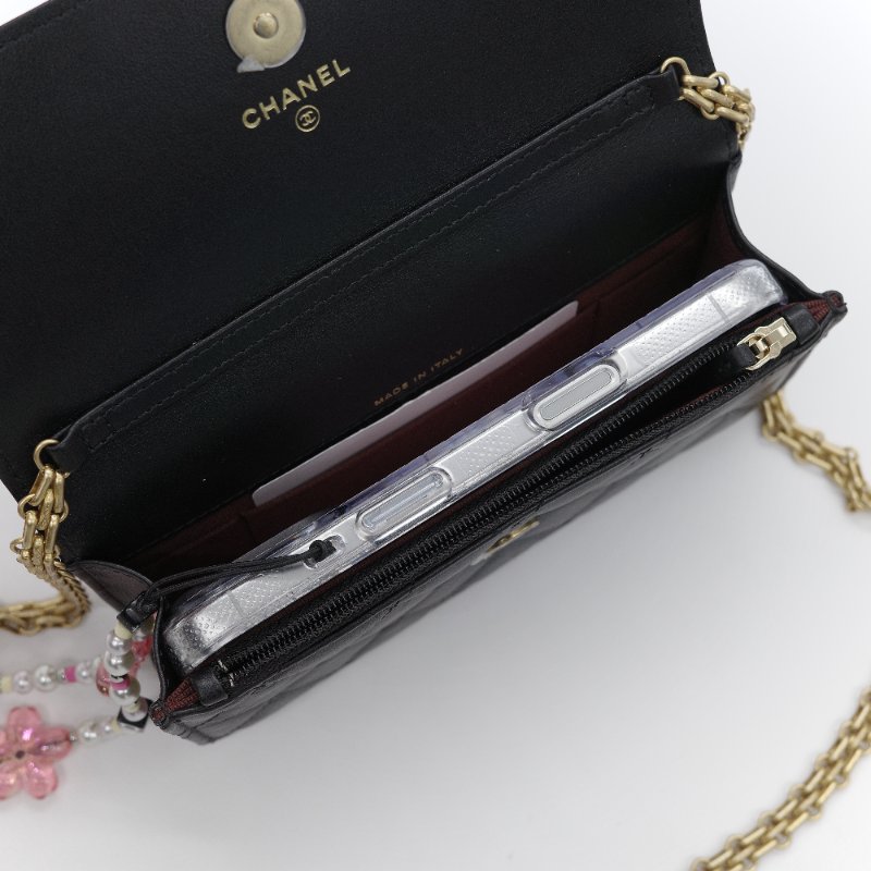 Chanel 香奈兒 2.55 Reissue WOC 黑色 小牛皮 鍊條包 斜掛包-5