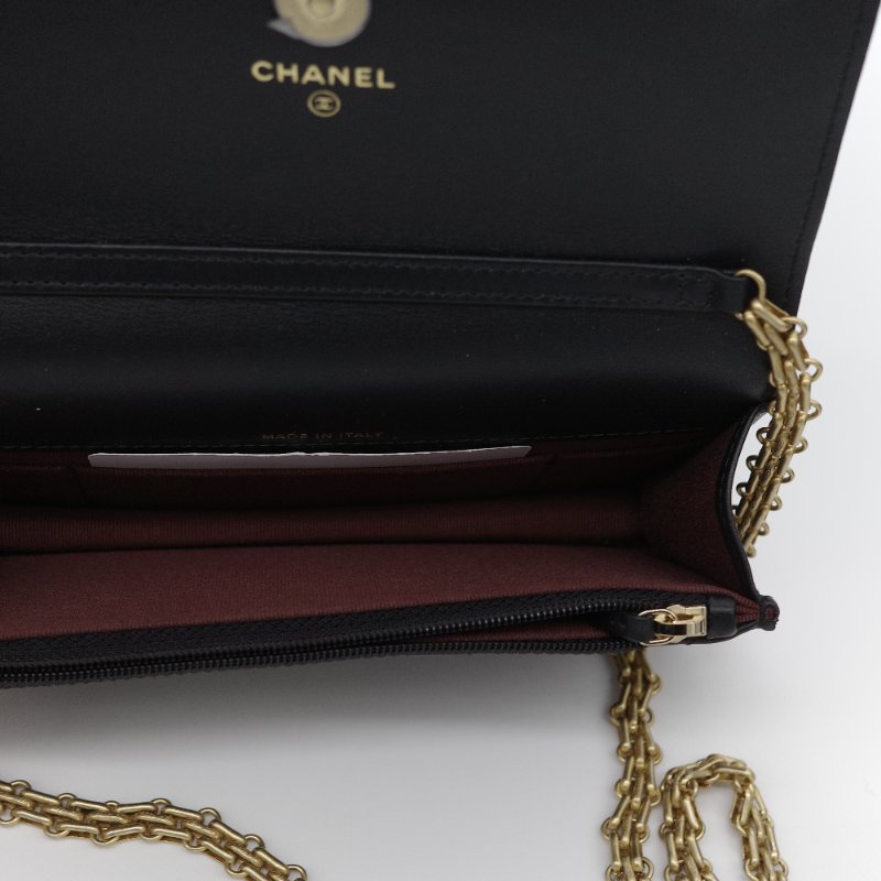 Chanel 香奈兒 2.55 Reissue WOC 黑色 小牛皮 鍊條包 斜掛包-12