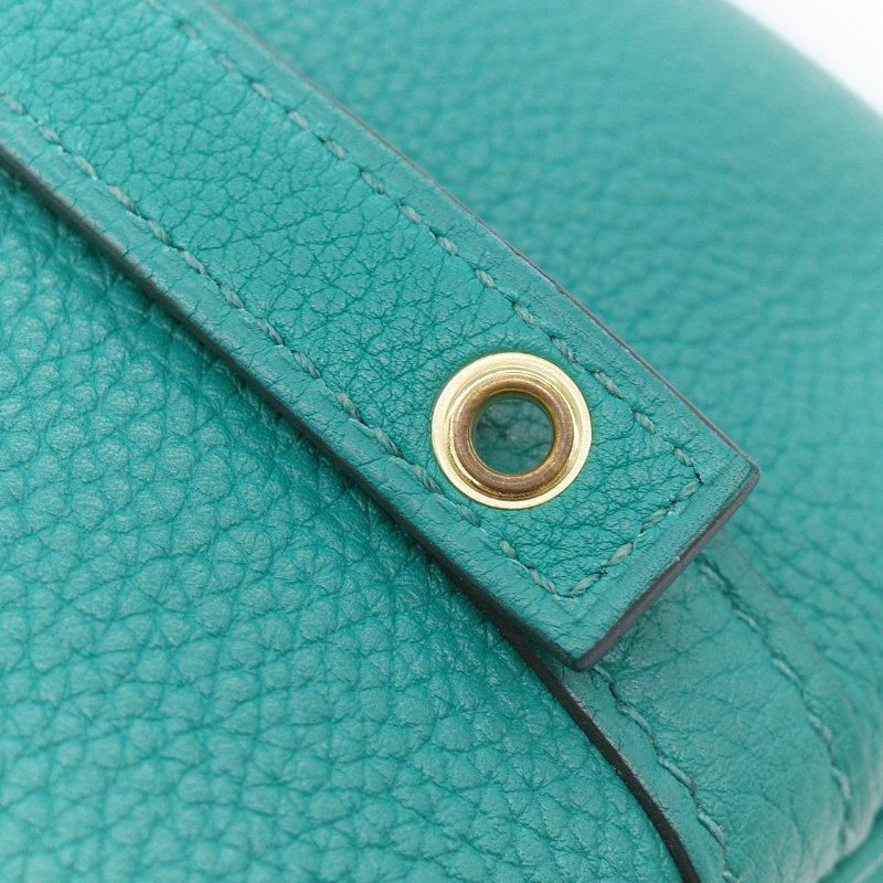Hermès 愛馬仕 Picotin Lock 18  綠色 TC 小牛皮 手提包-12