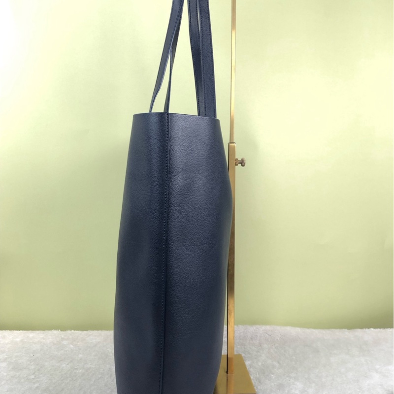 YSL聖羅蘭 深藍色托特包單肩包-4