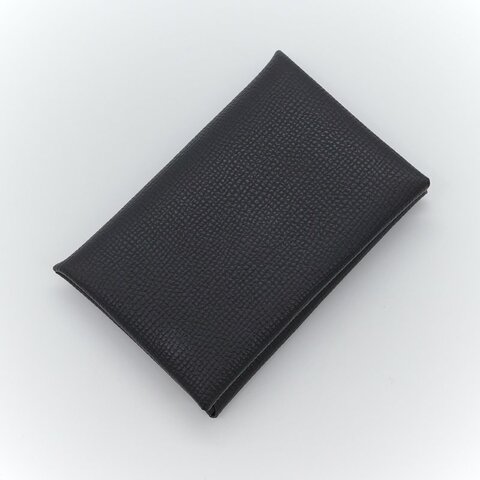 Hermès 愛馬仕  Calvi 黑色 小牛皮 零錢包 卡夾