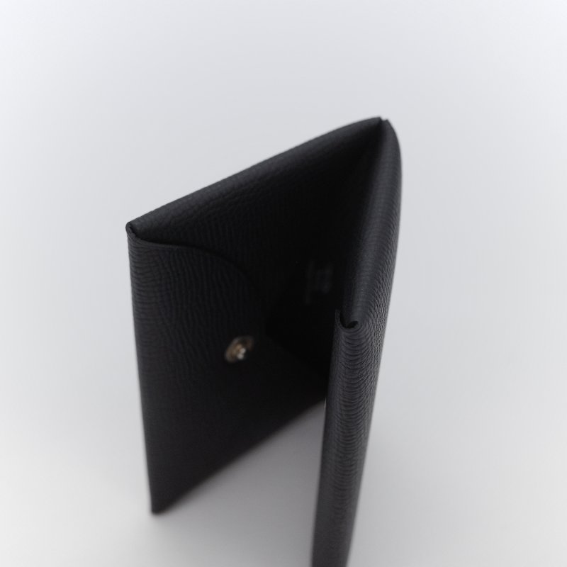 Hermès 愛馬仕  Calvi 黑色 小牛皮 零錢包 卡夾-3