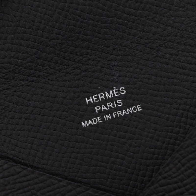 Hermès 愛馬仕  Calvi 黑色 小牛皮 零錢包 卡夾-5