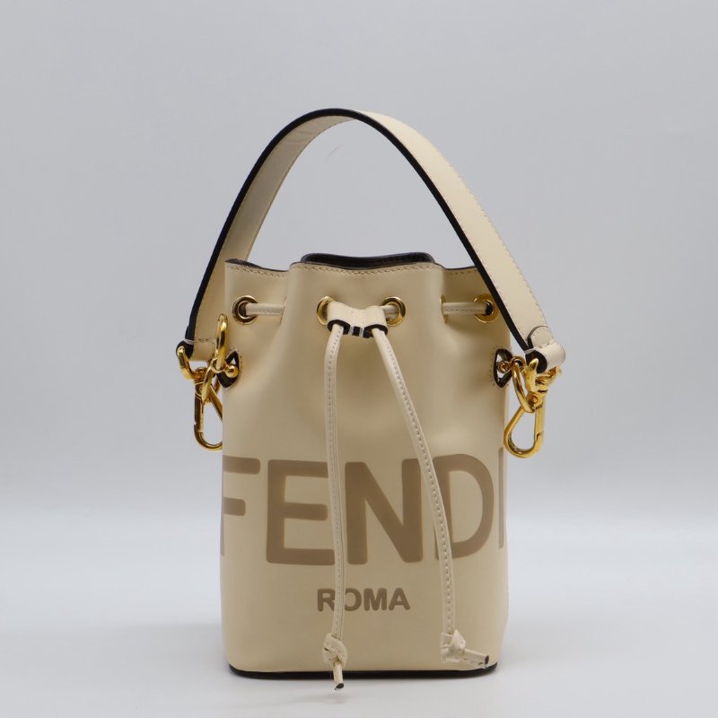 FENDI Mon tresor手提水桶包 - 奶白-0