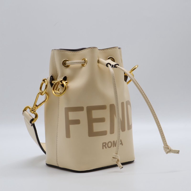 FENDI Mon tresor手提水桶包 - 奶白-16