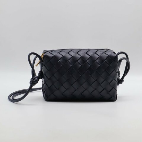 BOTTEGA VENETA Mini loop相機包 - 深藍