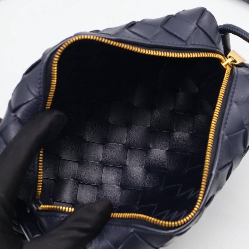 BOTTEGA VENETA Mini loop相機包 - 深藍-2