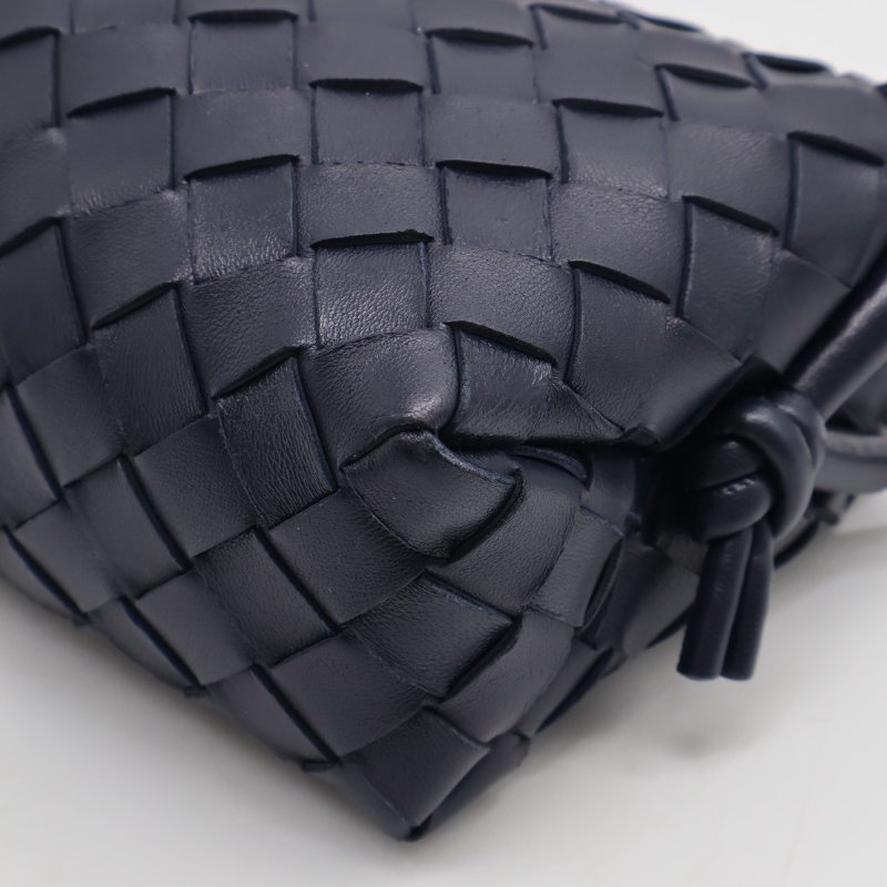 BOTTEGA VENETA Mini loop相機包 - 深藍-5