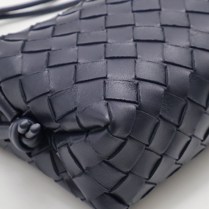 BOTTEGA VENETA Mini loop相機包 - 深藍-8