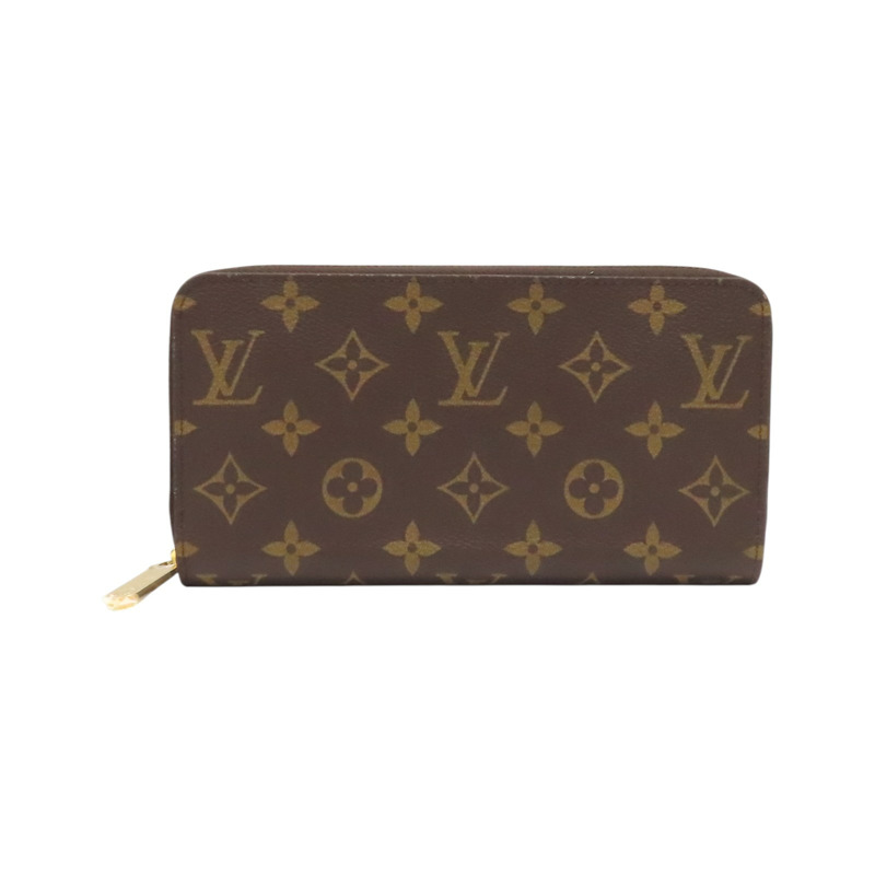 棕色 帆布 Zippy Wallet 拉鍊 長夾【LOUIS VUITTON LV 路易威登】 M42616-0