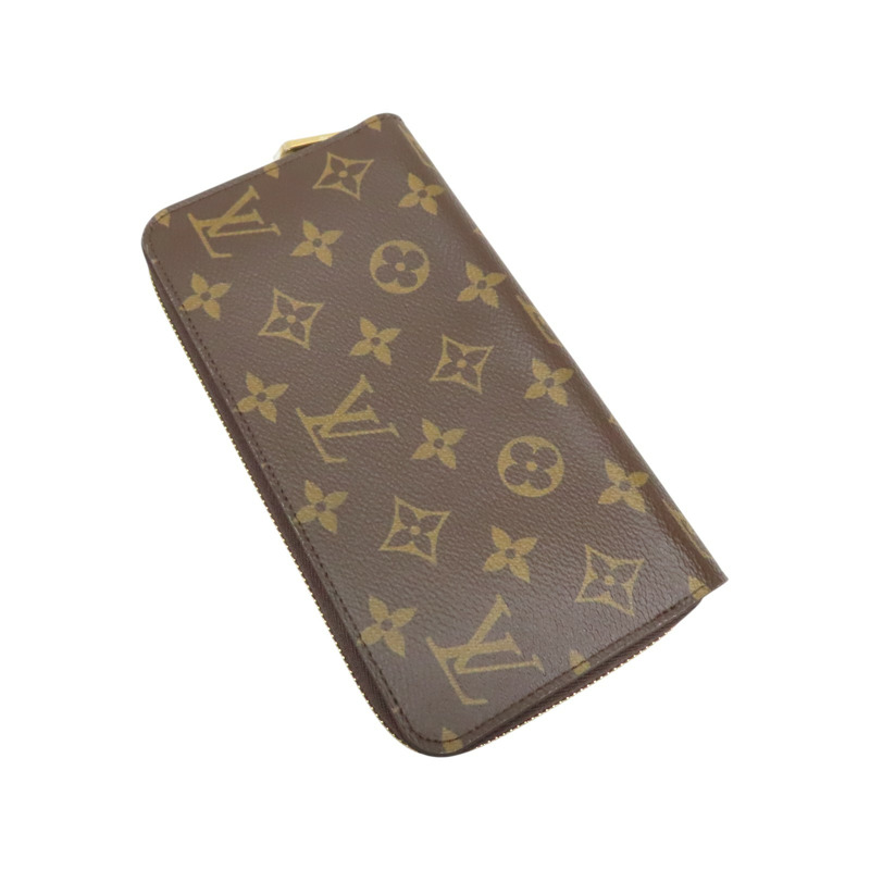 棕色 帆布 Zippy Wallet 拉鍊 長夾【LOUIS VUITTON LV 路易威登】 M42616-3