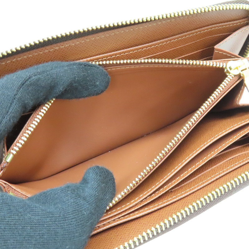 棕色 帆布 Zippy Wallet 拉鍊 長夾【LOUIS VUITTON LV 路易威登】 M42616-8